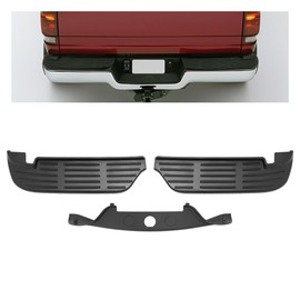 KUAFU Rear Bumper Step Pads Compatible with 1999-2007 Ford F-250/350/450/550 Super Duty Replacement for FO1191116 FO1191113 Plastic(PP) Black Lower & Upper Left + Right 3Pcs