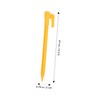 GRIRIW 24pcs Yellow Beach Tent Stakes Lightweight Resistant Camping Pegs