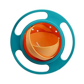Demoyaya Gyro Bowl, Children Baby Kids Bowl, 360 Degree Rotation Spill Resistant Gyro Magic Bowl with Lid, Toddler Bowl Spill Proof for Toddlers