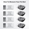 INVENHO Large Dog Beds Large Sized, Washable Orthopedic Warming Soft
