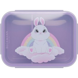 Beckmann, Yellow Heart Children's Lunch Box with Removable Divider, Primary School Lunch Box, Purple