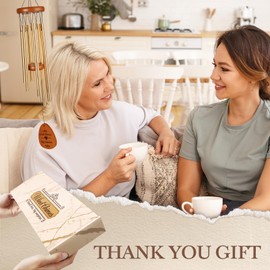 Thank You Gifts for Women Men, Appreciation Wind Chimes, for Coworkers, Teacher, Employee, Pastor, Friends, Nurse, Boss, Gratitude Gifts Ideas for Thanksgiving, Graduation