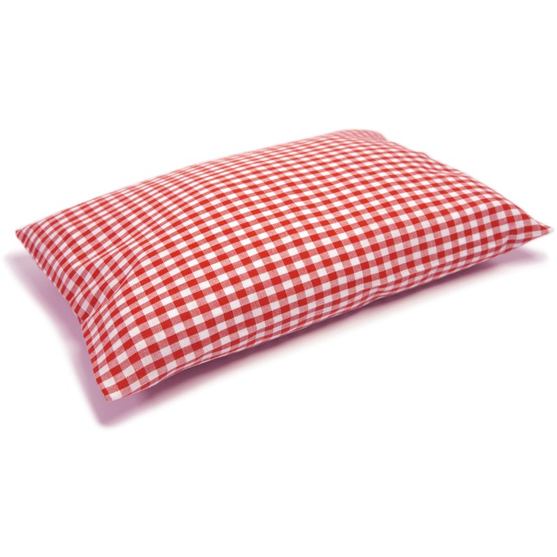 Herb Cushion 30 x 20 cm Red/White + Organic Inlet