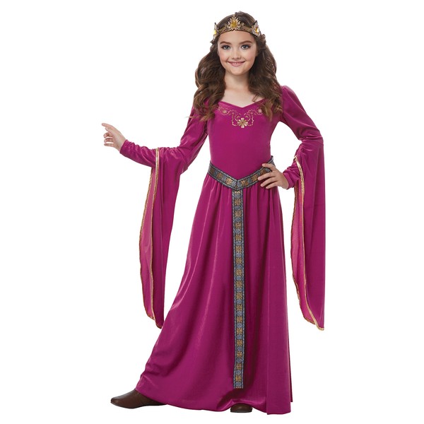 Girls Medieval Princess Costume Small
