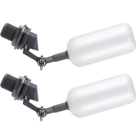 meekoo Float Ball Valve, 1.57 Inch Male Automatic Fill Feed Humidifier Tank Water with Adjustable Arm for Ponds, Livestock Water Trough, Aquariums, Aquaculture, Hydroponics and Reservoir(10 Pack)
