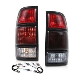 DOTCOM Tail Lights Assembly Pair Fit For Toyota Tundra 2-Door Regular Cab 2000-2004 Rear Lamps,Not Fit Crew Cab or Double Cab,Not Fit Models w/Stepside Beds TO2800129 TO2801129 Smoke Lens