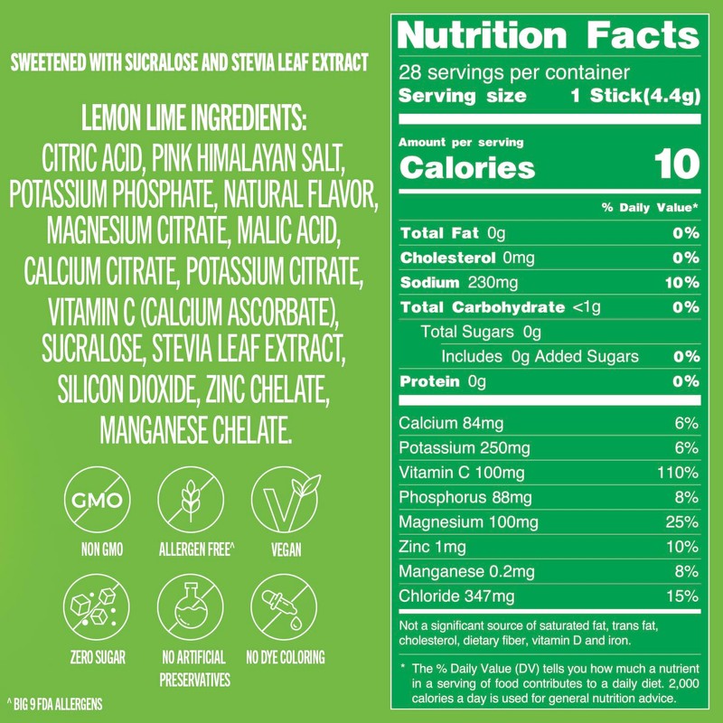 TREVI™ Sugar Free Electrolytes - Drink Mix Hydration Powder Packets