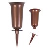 BURI Grave Vase Copper Cemetery Vase Grave Decoration Grave Decoration