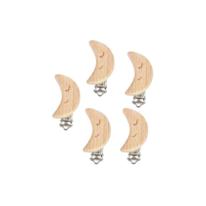 Clips para Chupón de Madera, Diferentes Figuras, Insumos DIY 5