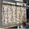 Yaland Linen Look Net Curtain, Bistro Curtain, Country House, Short