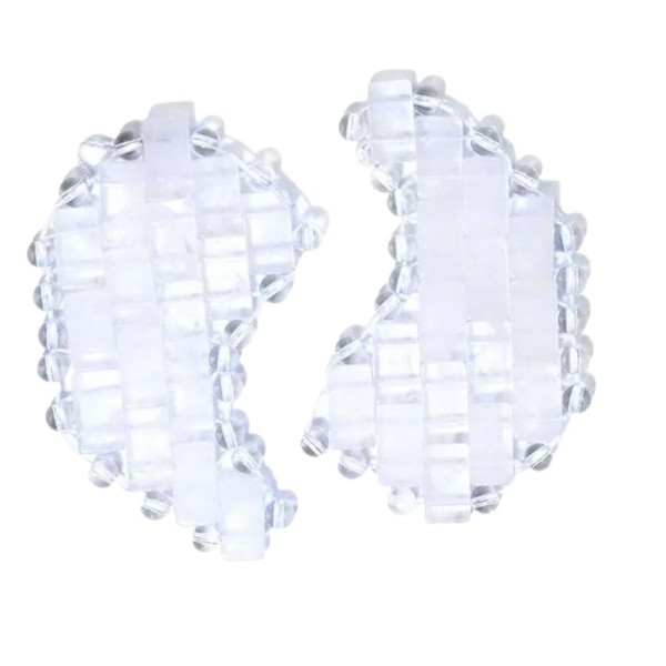 Skin Mantra - Moon Shape Crystal Clear Quartz Eye Mask,