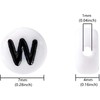 Bxwoum 100PCS Letter Beads Acrylic Alphabet Beads for Jewelry Making