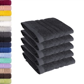 Guest Towels, Terry Series Elena, 30 x 50 cm, Navy, Set of 5