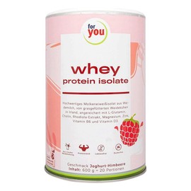 For You Whey Protein Isolate Yoghurt Raspberry Powder 600 g