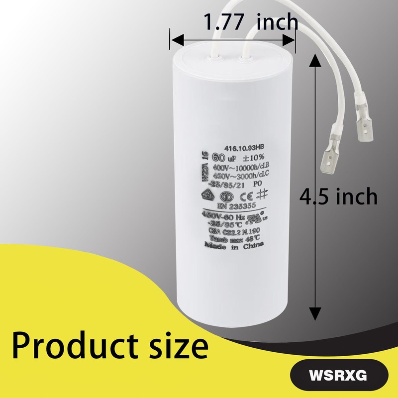 WSRXG FA7147-5 FA7147 FA7175 Motor Capacitor Replacement for Rotary Global