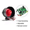 YOMTOVM 12V Car Alarm System, Anti-Theft Horn Siren with 7-Levels