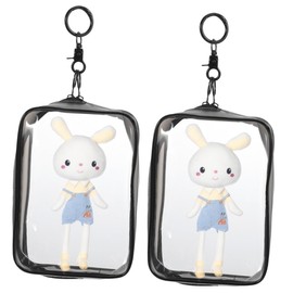Toyvian 2pcs Cotton Doll Pack Small Doll Storage Doll Storage Clear Figure Clear Doll Display Keychain for Doll Figurine Storage Doll Display Clear Doll