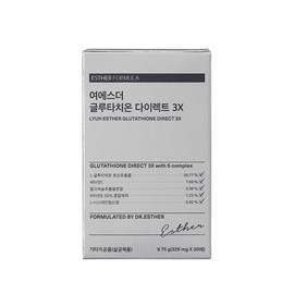 Esther Formula Yeo Esther Glutathione Direct 3X 325mg×30 sheets 1 anti-aging 1 / 여에스더 글루타치온 다이렉트 3X 325mg×30매 1개 노화방지 1개