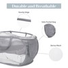 Durable Collapsible Laundry Baskets, Mesh Pop Up Laundry Hamper with