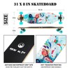 New Olym Longboard Skateboard, 41 Inch 8 Layer Canadian Maple