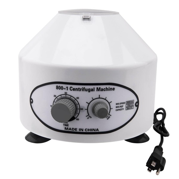 Desktop Electric Lab Laboratory Centrifuge Machine Lab Medical Practice w/Timer and Speed Control,Low Speed,Capacity 20 ML x 6-110v,4000 RPMby CALU LUKY