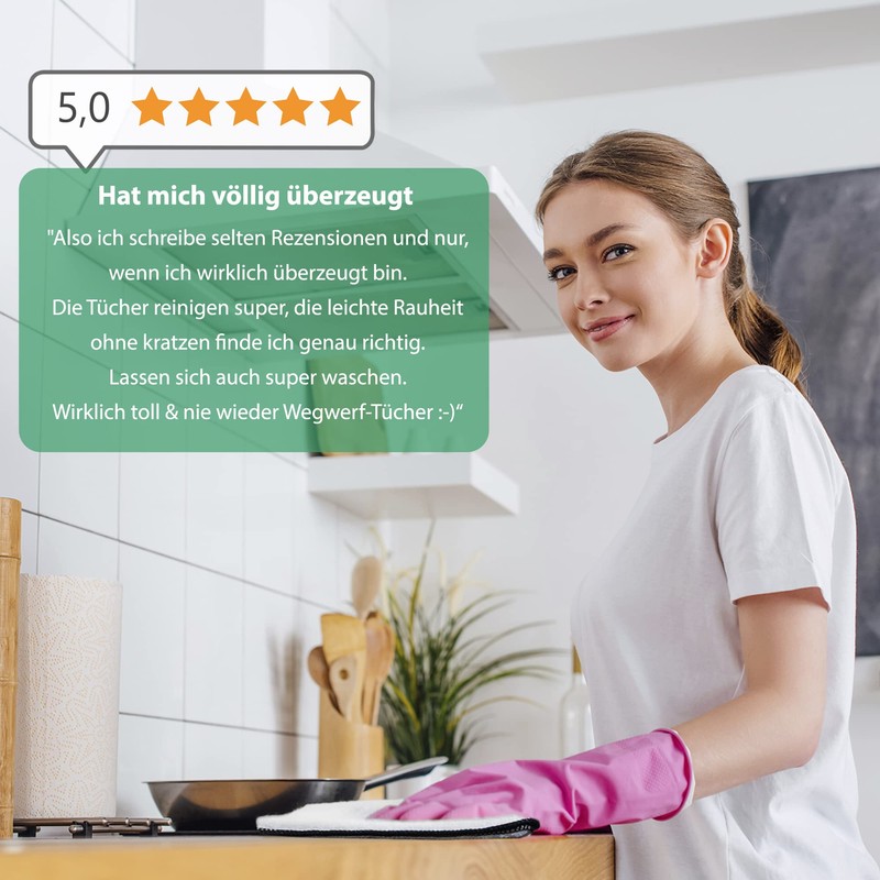 HEIMSTEDT® Bamboo Cloths Colourful (Pack of 6) - Sustainable Bamboo