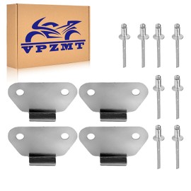 VPZMT 4 Pieces Saddlebag Lid Wear Plates Strike Plates for 1993-2013 Harley Touring, Electra Glide, Road Glide, Road King Hard Saddlebags (Saddlebag Lid Wear Plates)