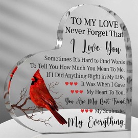 To My Love Acrylic Gift - Cute Gift Ideas for Her & His Anniversary, Valentines, & Birthday - Romantic Boyfriend & Wife Gift for Her Decoration Star Girlfriend Signs Colorful - Color: XBJ-610