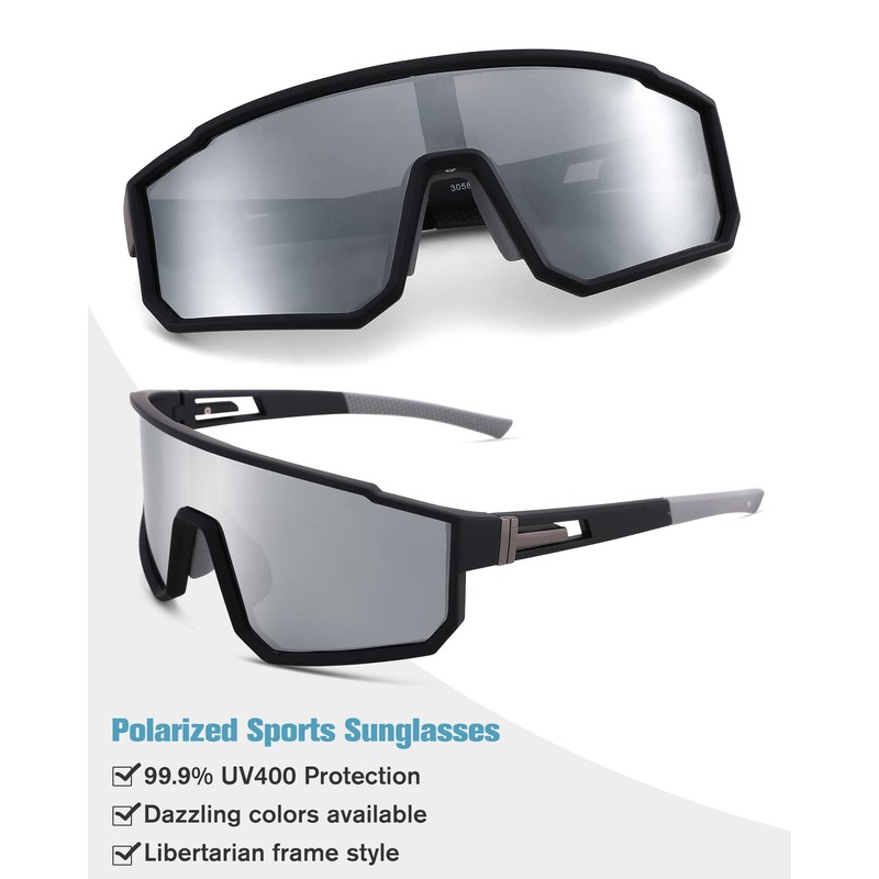 Pro Acme Polarized Sports Sunglasses for Men Women，UV Protection Lens