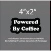 VISX Powered by Coffee Bumper Sticker Vinyl Decal funny tailgate