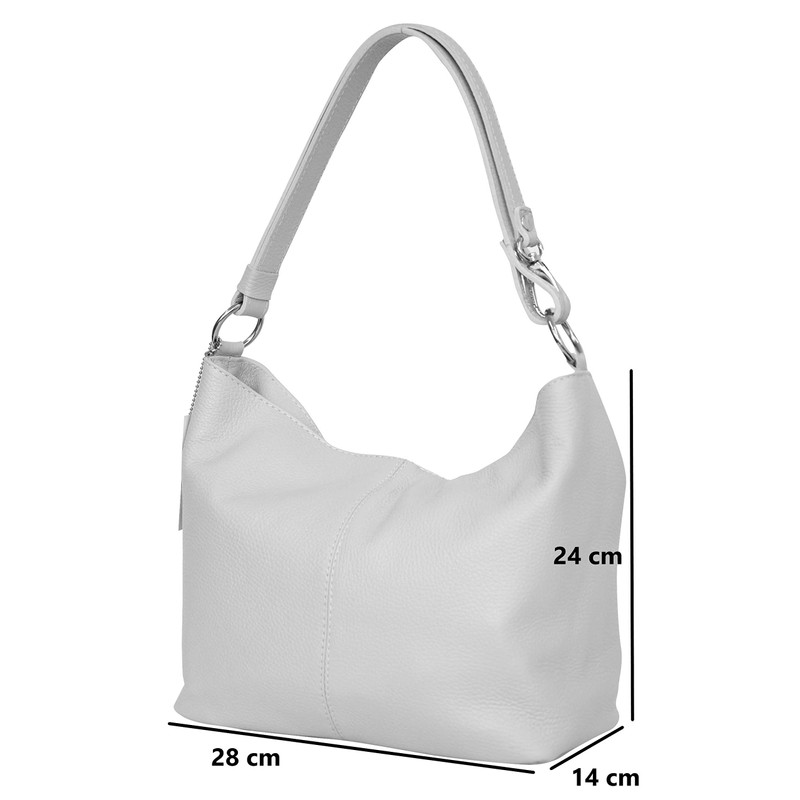 AMBRA Moda Women's Leather Handbag/Shoulder Bag/Cross-Body Hobo Bag, GL005 -