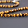 Hamsa Hand Amulet Pendant Tiger's Eye Beaded Necklace for Men