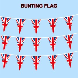 Flag Full Party British Vintage Decor UK Patriotic Decoration & Hangs Christmas Banner Outdoor