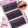 TNFVLONEINS Lash Clusters Kit Wispy Lash Extension Kit Spiky Eyelash