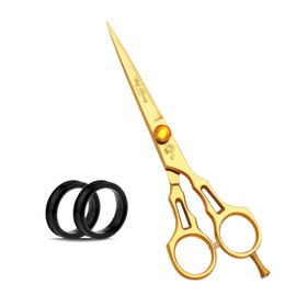 Wishbeauty 6" Hairdressing Scissors, Hair Cutting Scissor for Professional Hairdressers, Barber Stainless Steel Scissors for Hair Cutting, Sharp Hair Scissors for Women, Men, Children