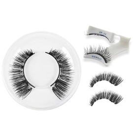 Magnetic Eyelashes with Applicator, No Glue Needed Reusable Magnetic Lashes, Natural Wispy Look Magnetic False Eyelashes, Easy to Apply, Lightweight, All-Day Hold for Daily Wear and Parties