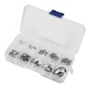 Fasizi 120Pcs 304 Stainless Steel E-Clip Retaining Circlip Assortment Kit