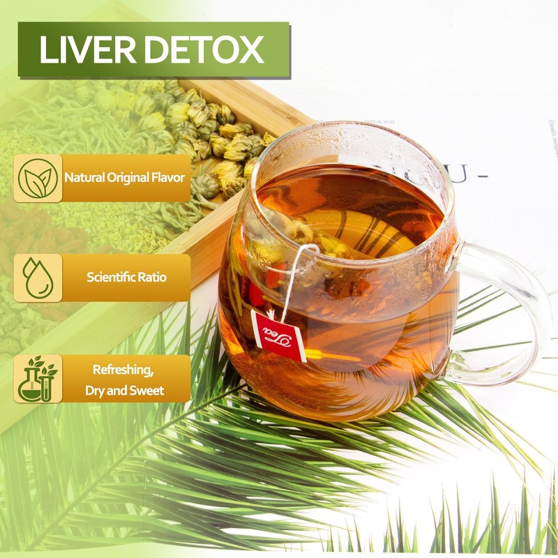 Chrysanthemum Cassia Seed Tea Bags, Chinese Eye Liver Tea, Burdock