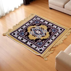 Shiva Lingam Shop Velvet Pooja Aasan Rug Mat – 20 Inch | Soft Decorative Prayer Mat for Mandir, Home Temple & Festivals | Traditional Floor Seating for Puja, Meditation & Religious Rituals