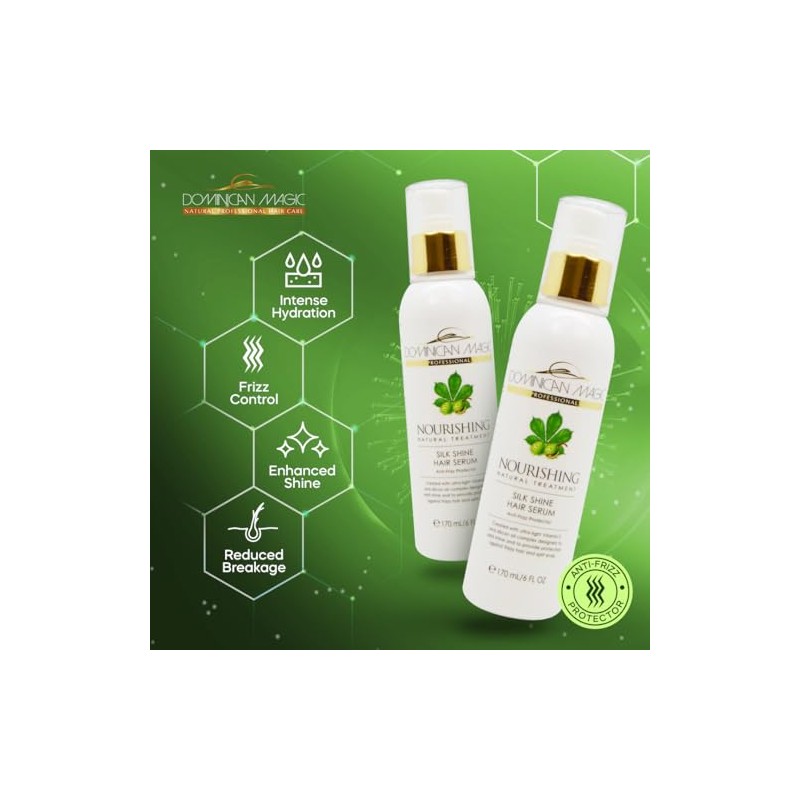 Dominican Magic Silk Shine Hair Serum, 6 Ounce