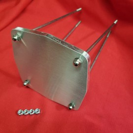 n/a LOWRIDER HYDRAULICS Raw Aluminum BACKING PLATE And Rods