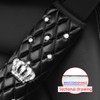 Mandark Bling Car Seatbelt Cover, 2PCS Rhinestones Crown Vehicle Seat