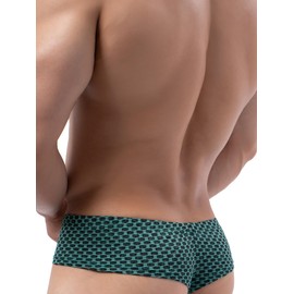 iKingsky Calzoncillos tipo calzones sexy para hombre, mini tanga para mejillas, bolsa deportiva con espalda en T debajo de las bragas para hombre, Paquete con 3, Small