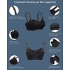 iloveSIA 3PACK Womens Full Bust Nursing Bra Seamless Maternity Bra