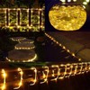 Solar Rope String Lights Waterproof High Brightness LED Solar String