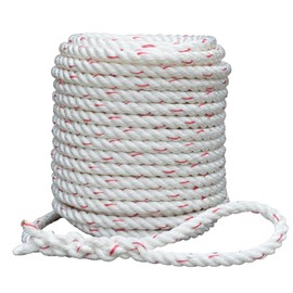 Arborist Bull Rope | High Strength Polyester | Tree Hoist Rigging Line | 1/2 inch x 200 feet, 1 Eye Splice