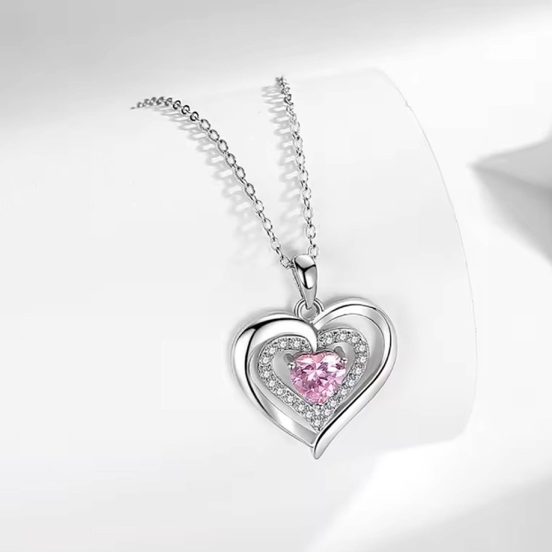 40th Birthday Necklace Gifts for Women 40th Presents Rose Quarts