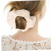 WOONEKY 6pcs Cream White Elastic Hair Ties for Women Non