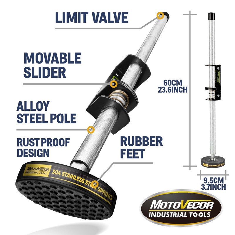 Adjustable Ladder Leveler with Anti-Slip Rubber Feet, Extension Ladder Stabilizer