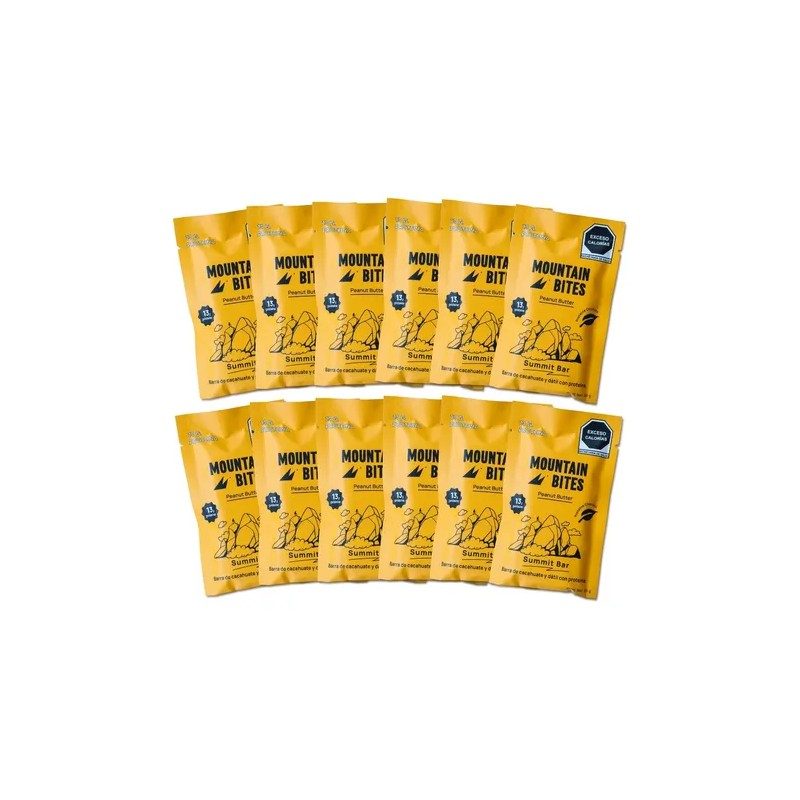 Barras De Proteina Mountain Bites - Peanut Butter - 10pz